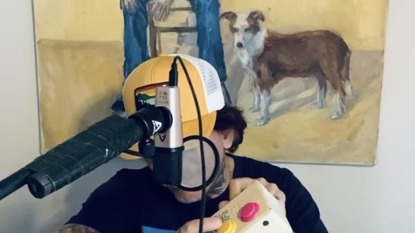 David Pajo, aka Papa M, with his BrandNewNoise Audio Recorder