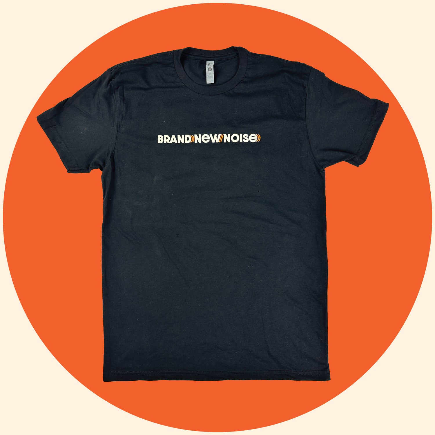 BrandNewNoise logo black  t-shirt