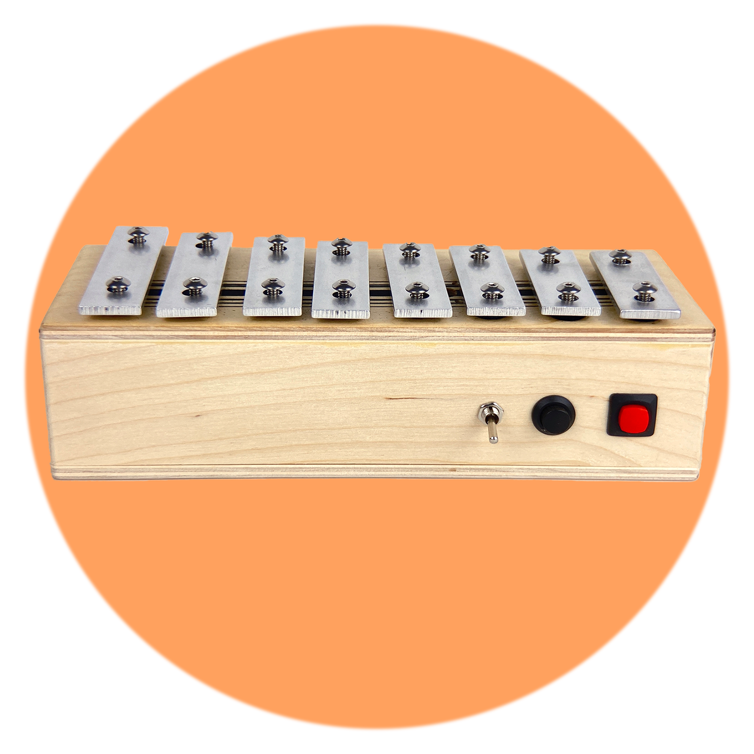 experimental musical toy xylophone handmade by BrandNewNoise