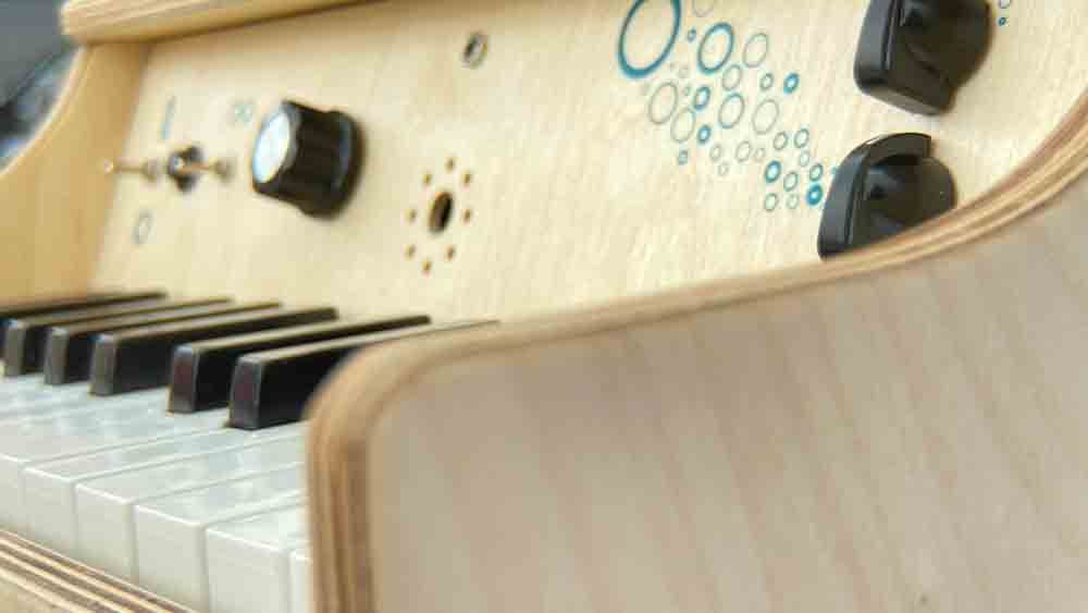 Toy Piano with built in sound recording and delay echo effects
